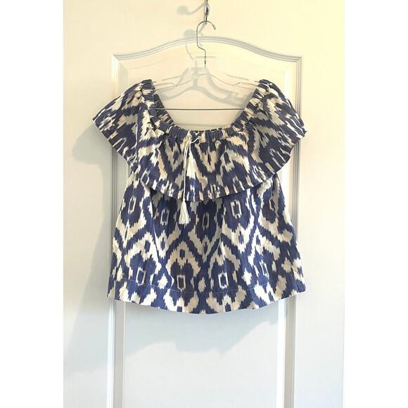 Madewell Ikat Off the Shoulder Top - Picture 1 of 8